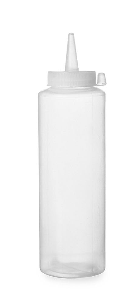 HENDI Squeezable Measuring Bottle, 350 ml, Transparent