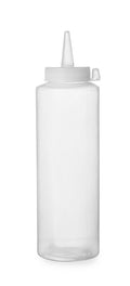 HENDI Squeezable Measuring Bottle, 350 ml, Transparent