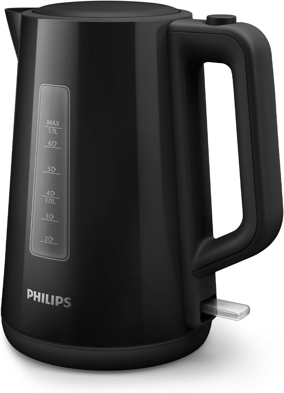 Philips Bollitore Elettrico 3000, 1,7 L, Ebollizione rapida, Nero