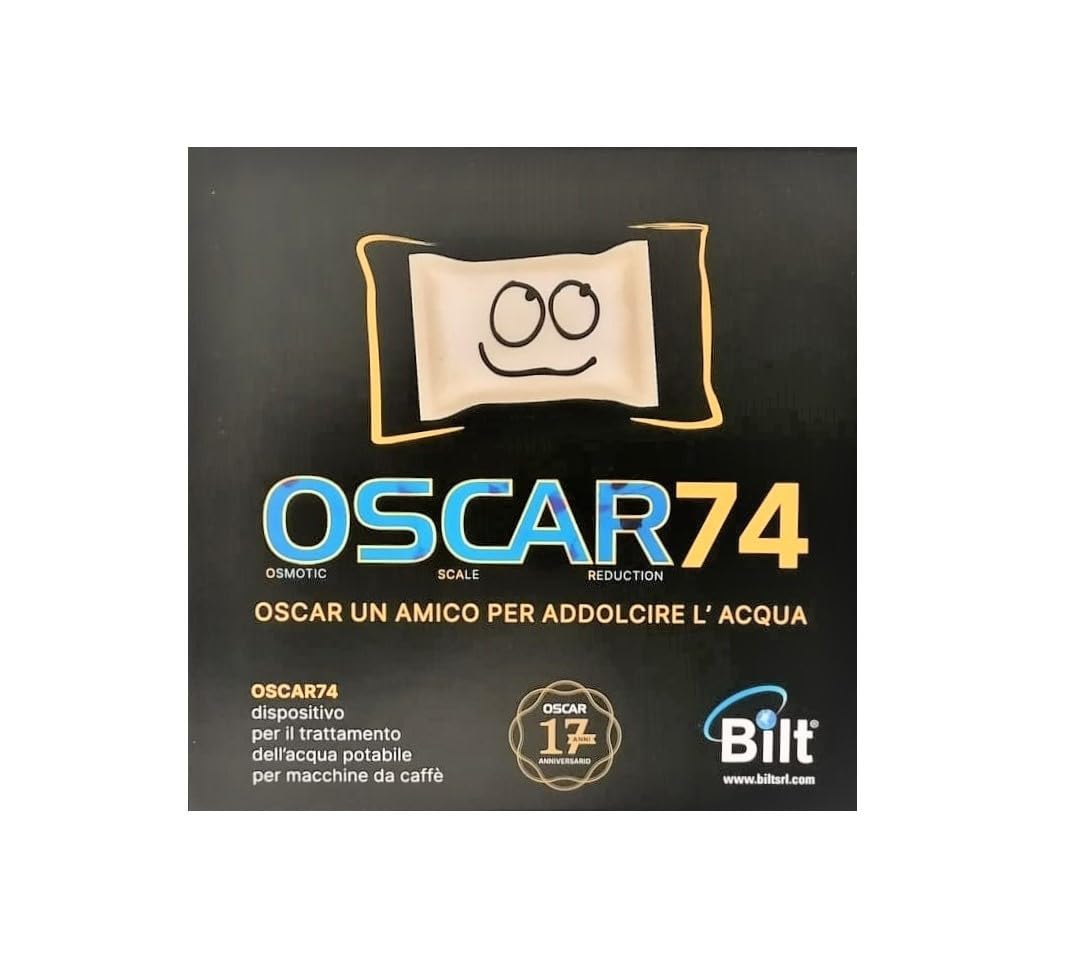 MAUQI Oscar 74 Anti-Limescale Filter Compatible with All Nespresso, DeLonghi, Lavazza, Bialetti Coffee Machines (2 Pieces)