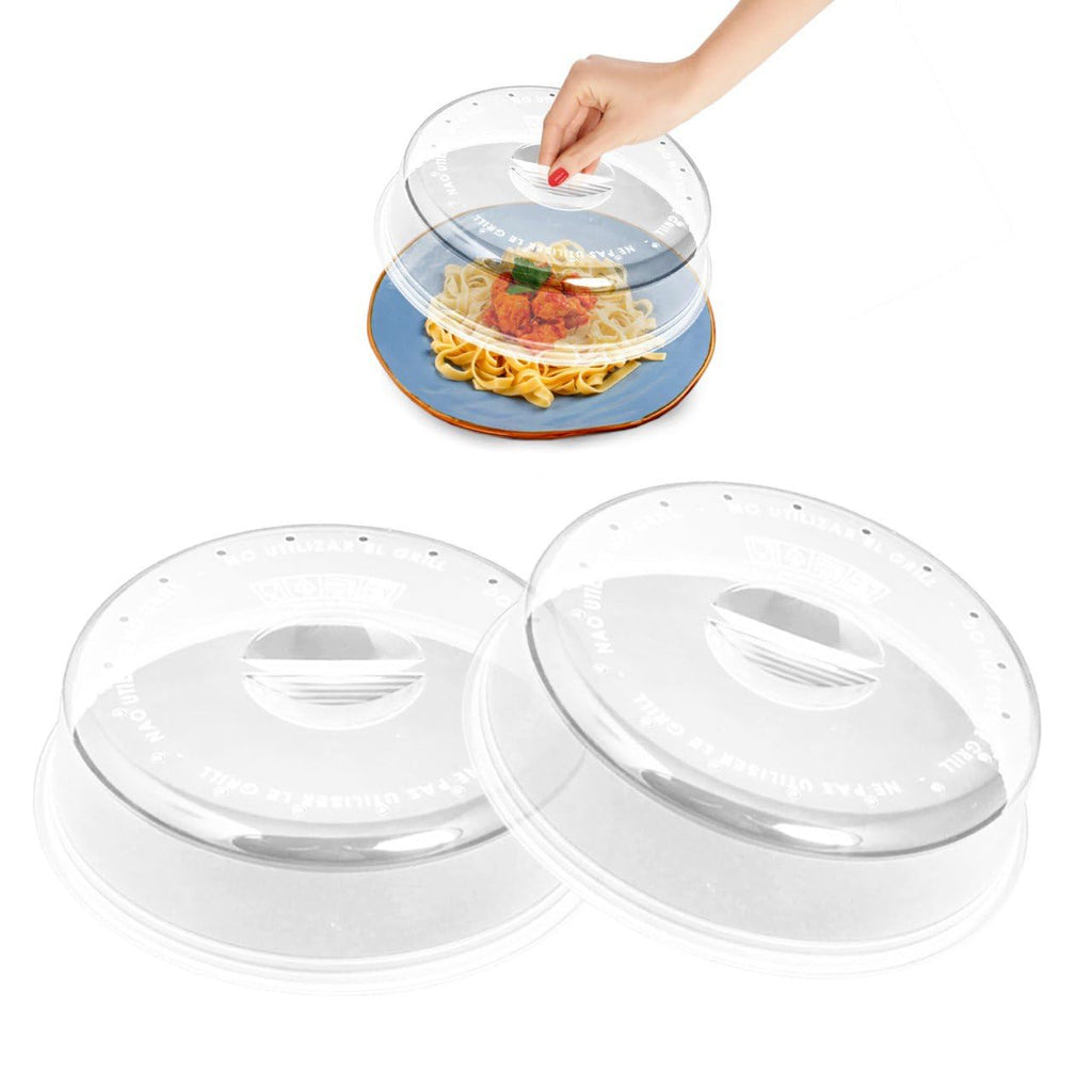Coperchio microonde senza bpa per riscaldare gli alimenti - Coperchio per microonde antischizzo di 24 cm - Perfetto per proteggere i piatti alimentari