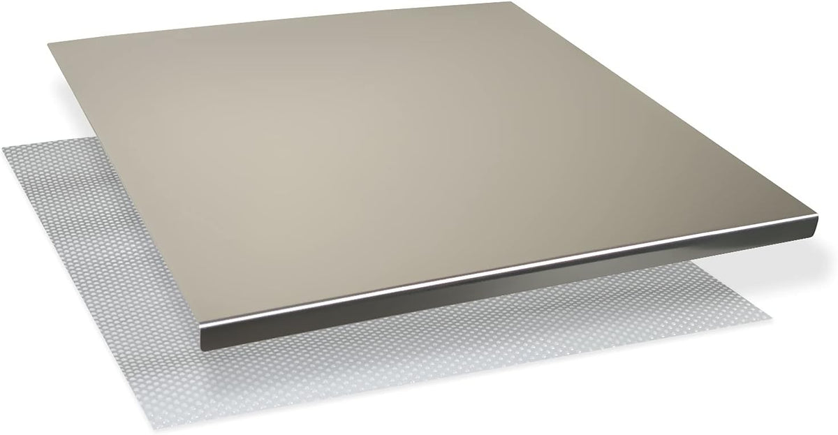 INOXLM Kitchen Cutting Board Stainless Steel 50 x 50 x 2 cm