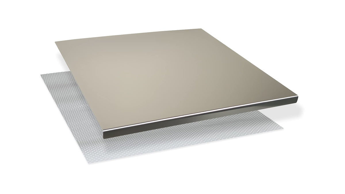 INOXLM Kitchen Cutting Board Stainless Steel 50 x 50 x 2 cm