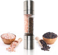 Newaner Manual Salt and Pepper Mill Set, 2 in 1, Stainless Steel Spice Mill