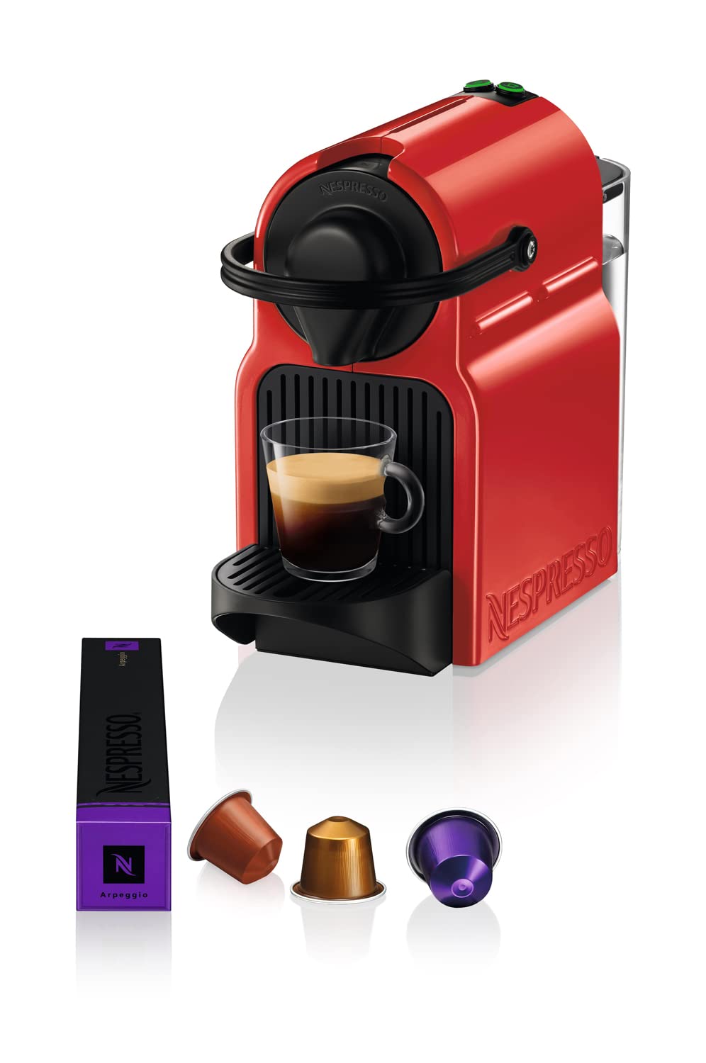 Nespresso Inissia XN1001, Krups Coffee Machine, Nespresso Capsule System, Water Tank 0.7L, White