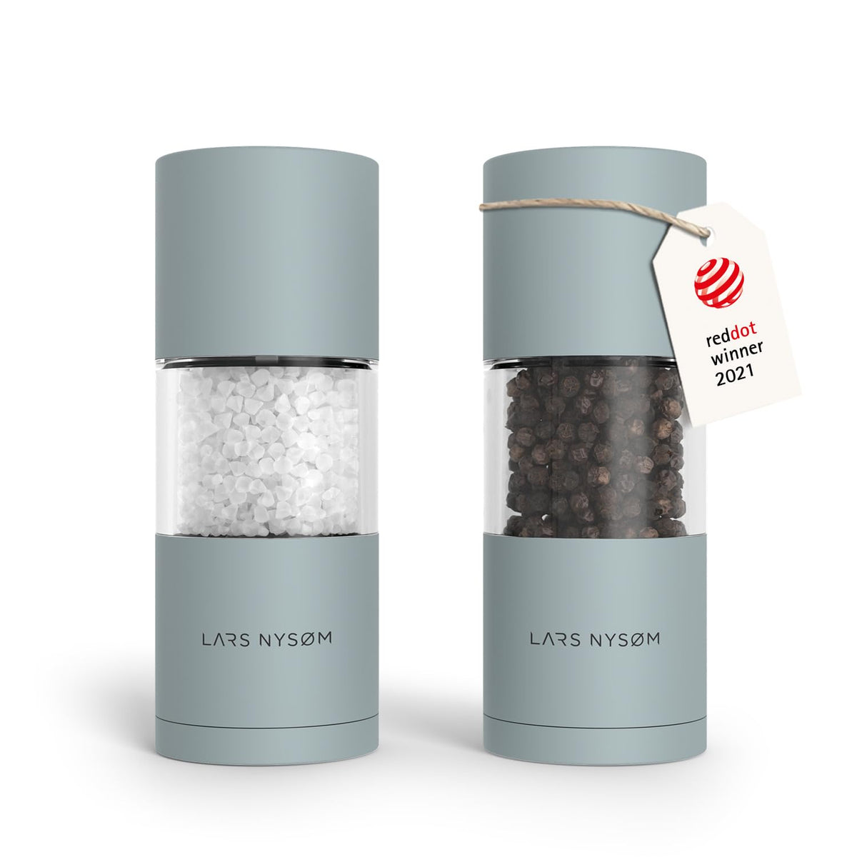 LARS NYSØM Salt and Pepper Mill Set – Manual Salt and Pepper Mill Mill Mill