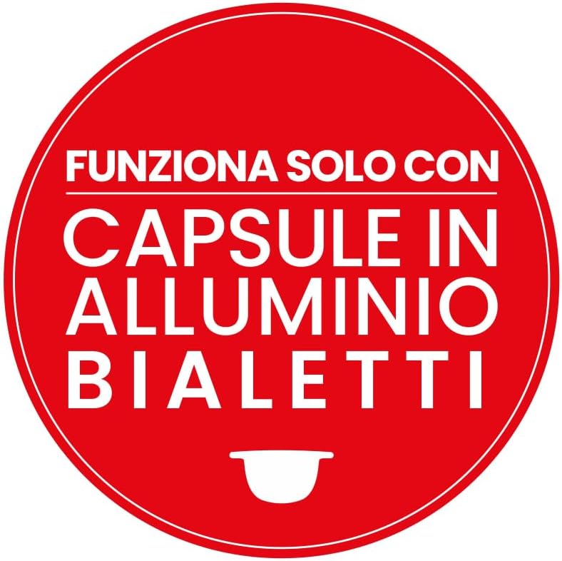 Bialetti Gioia Espresso Machine Including 32 Capsules, Works Only with Capsules, Black