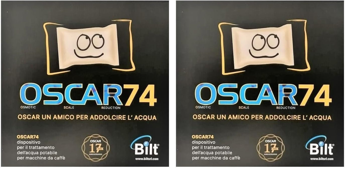 MAUQI Oscar 74 Anti-Limescale Filter Compatible with All Nespresso, DeLonghi, Lavazza, Bialetti Coffee Machines (2 Pieces)