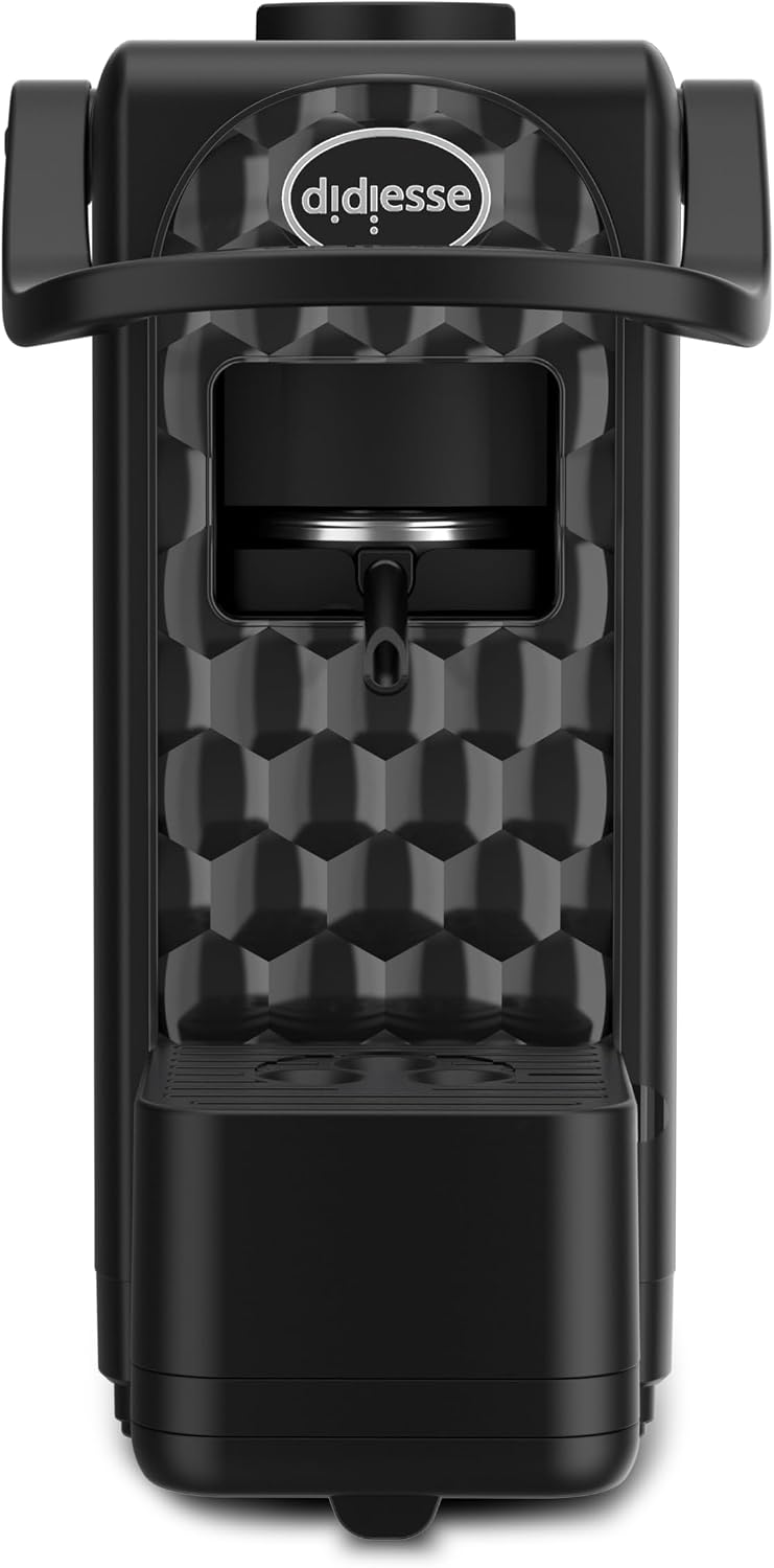 Didiesse DarkSide Espresso Machine, Intense and Aromatic Coffee without sacrificing Practicality and Design, 1.3 L Tank, Low Consumption (650W), Compact and Light – Black