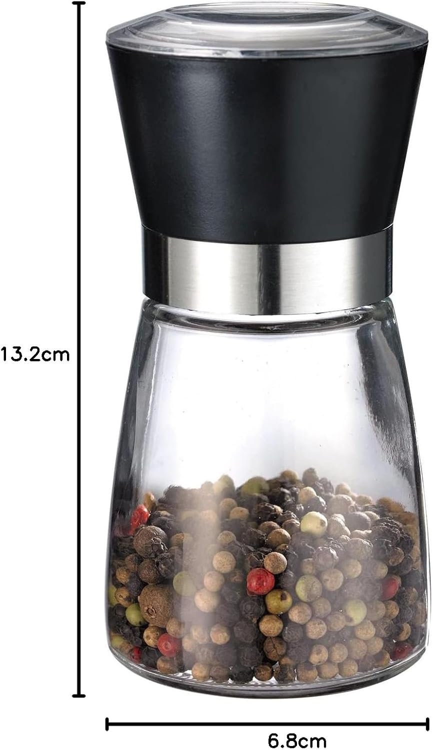 Westmark 63542260 Adjustable Ceramic Spice Grinder Glass/Plastic Black/Silver/Transparent