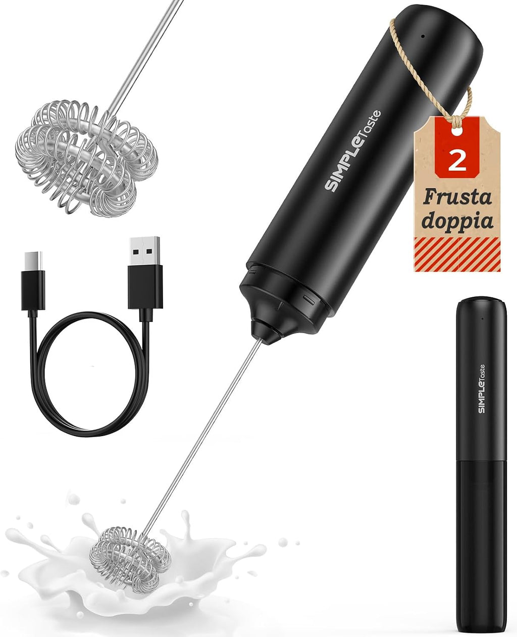 SIMPLETASTE Electric Milk Frother