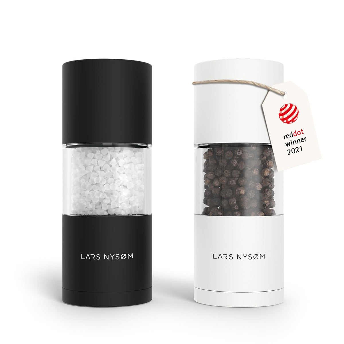 LARS NYSØM Salt and Pepper Mill Set – Manual Salt and Pepper Mill Mill Mill