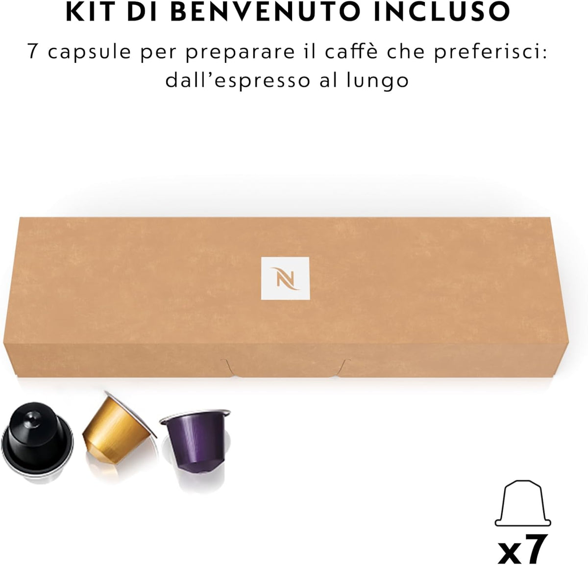 Nespresso Essenza Mini EN85.B, Macchina da Caffè DeLonghi, Nero