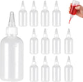 12 x 100 ml Plastic Squeeze Bottles, Squeeze Bottles, Liquid Bottles for Sauces, Ketchup