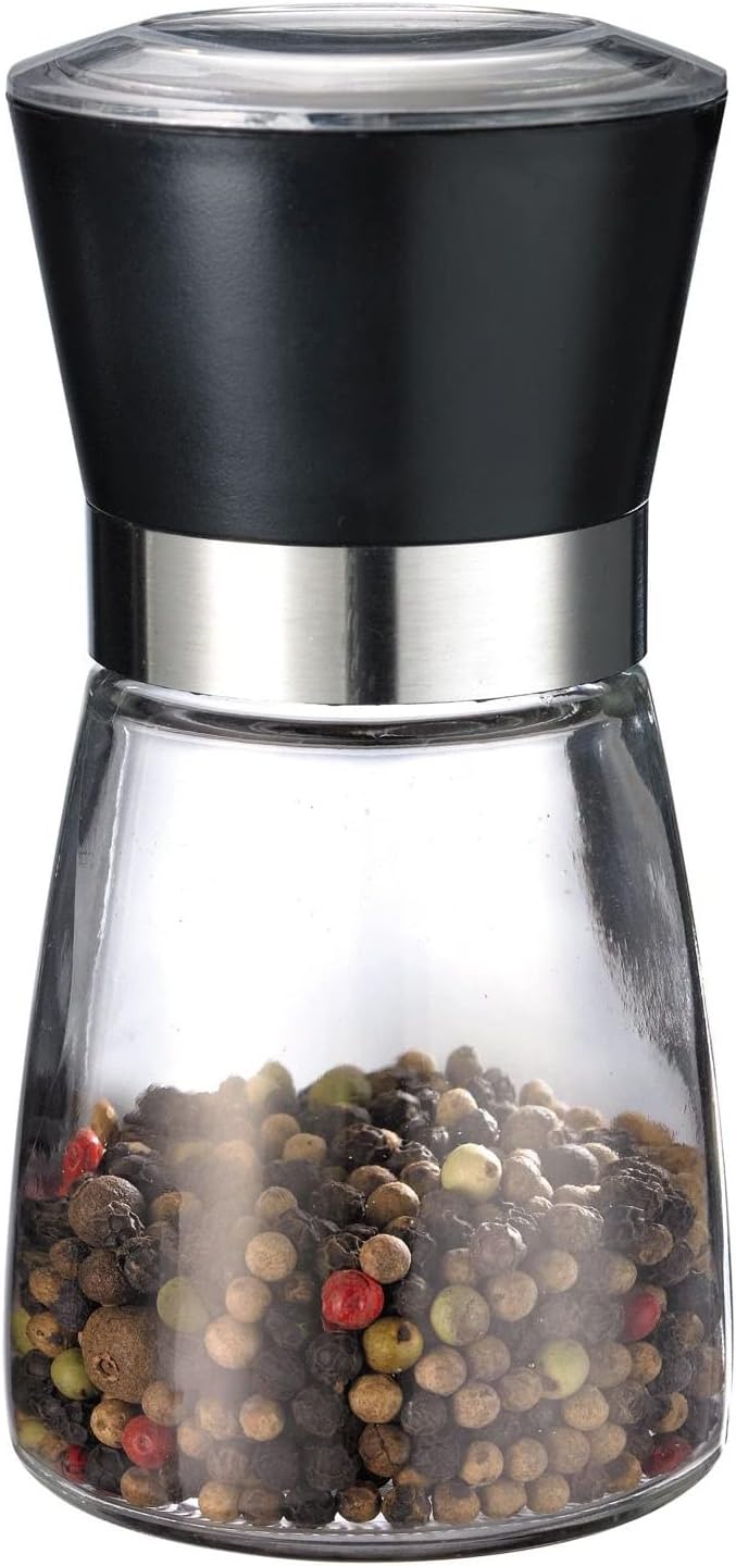 Westmark 63542260 Adjustable Ceramic Spice Grinder Glass/Plastic Black/Silver/Transparent