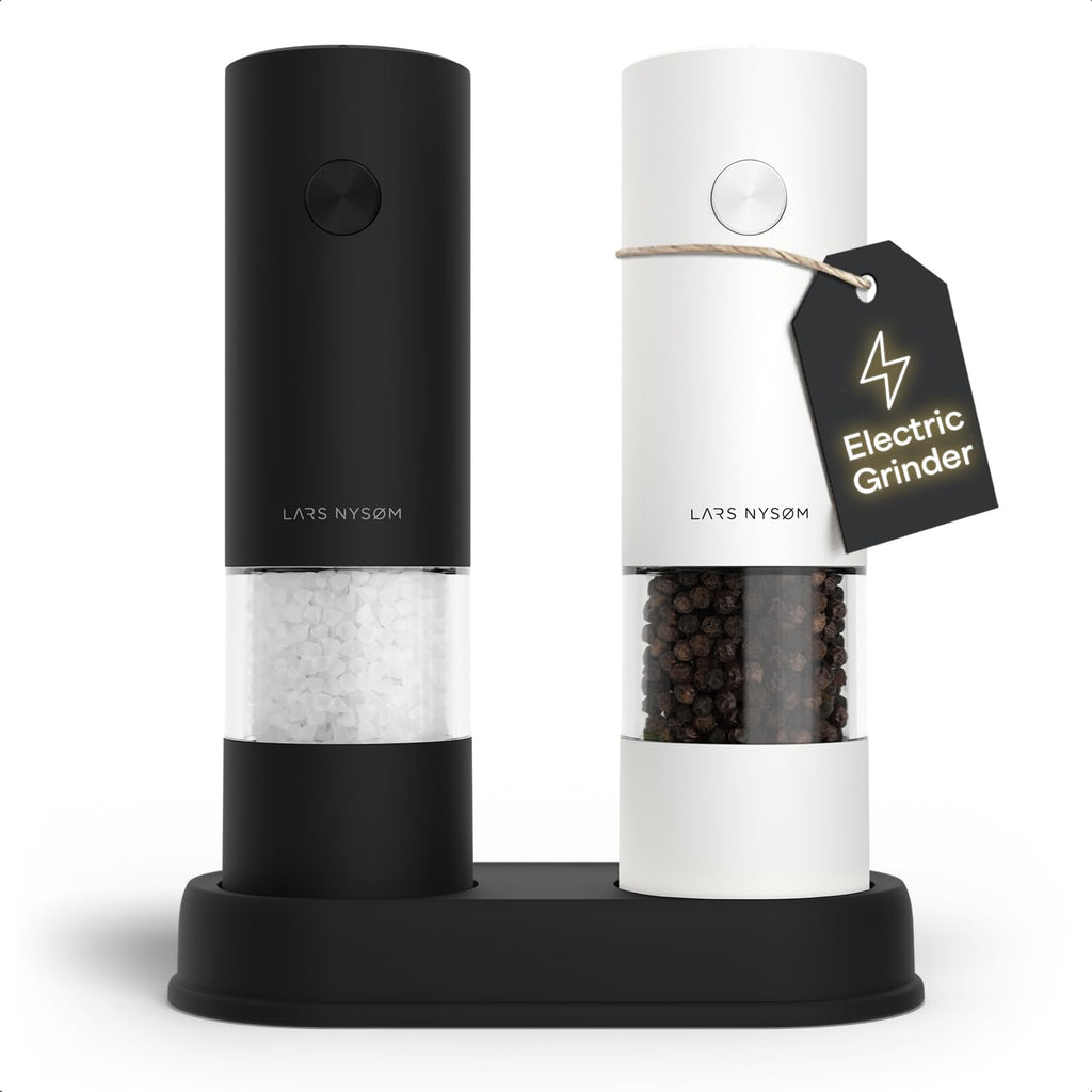 LARS NYSØM Electric Salt and Pepper Mill - Automatic - Salt and Pepper