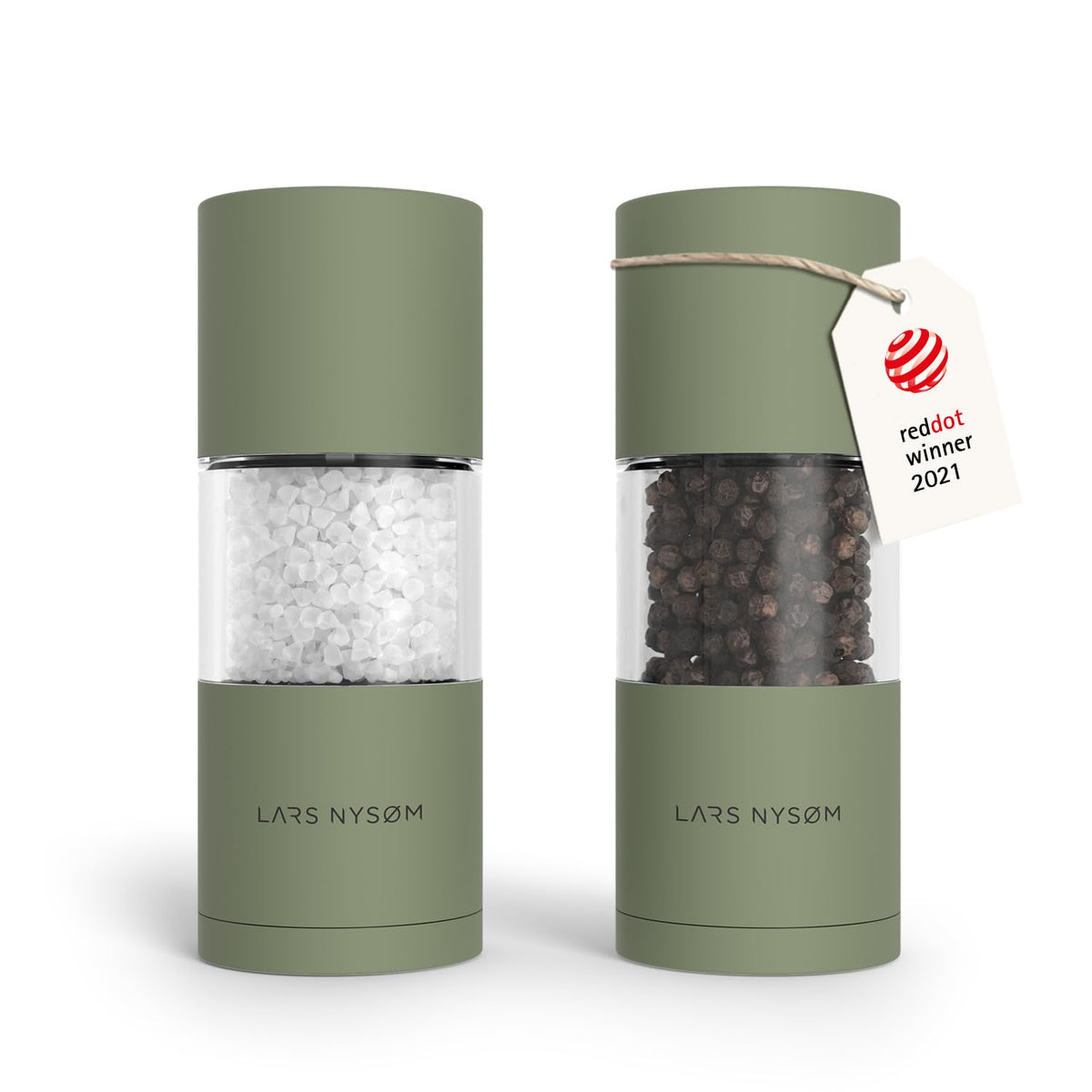 LARS NYSØM Salt and Pepper Mill Set – Manual Salt and Pepper Mill Mill Mill