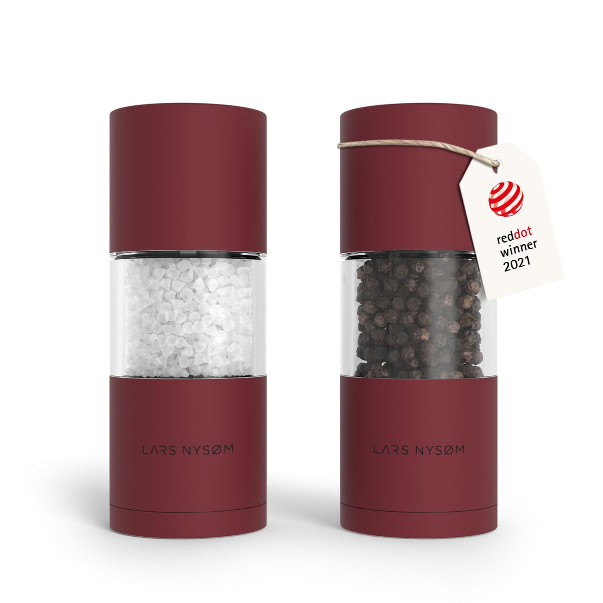 LARS NYSØM Salt and Pepper Mill Set – Manual Salt and Pepper Mill Mill Mill