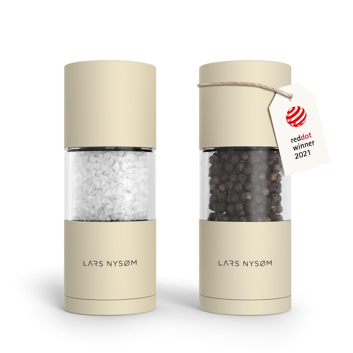 LARS NYSØM Salt and Pepper Mill Set – Manual Salt and Pepper Mill Mill Mill