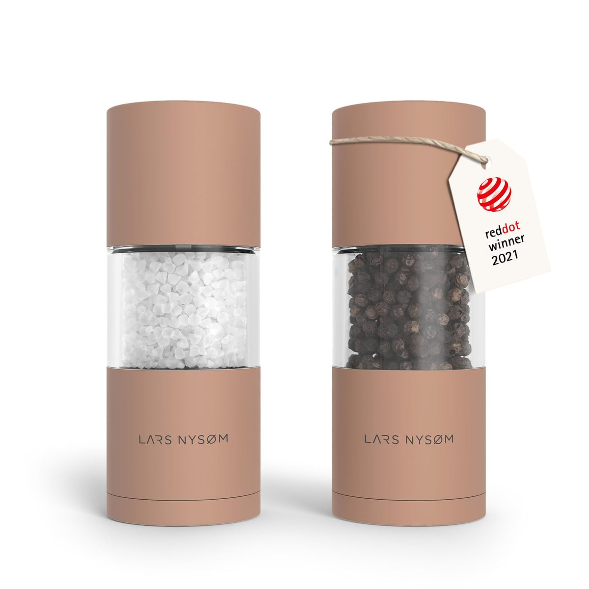 LARS NYSØM Salt and Pepper Mill Set – Manual Salt and Pepper Mill Mill Mill