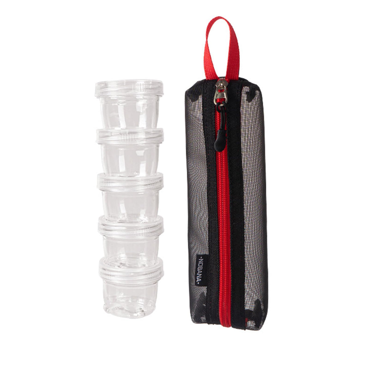 RoseFlower 6 x Portable Bottle of Holder Conditioning, Salt Oil Holder for Outdoor Travel, Spice Jar, Transparent Seasoning and Vinegar Bottle Container for Transportation Travel, Camping