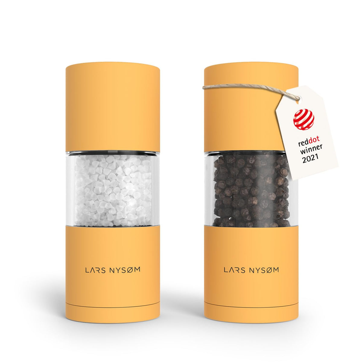 LARS NYSØM Salt and Pepper Mill Set – Manual Salt and Pepper Mill Mill Mill
