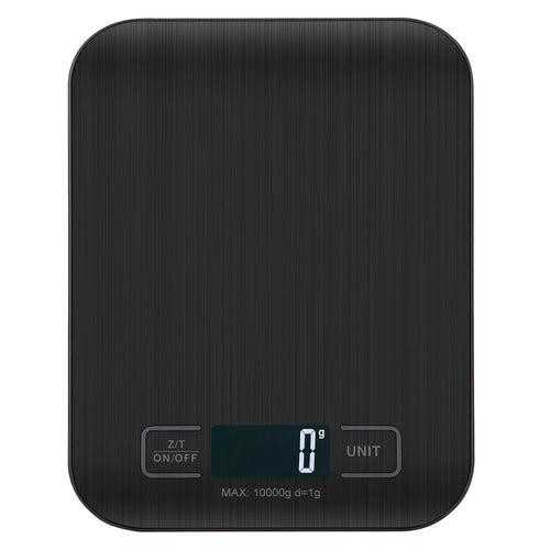 Bilancia Da Cucina Digitale, 10 kg, Bilancia Elettronica In Acciaio Inox, Elegante Bilancia Alimentare Ultra Sottile, Bilancia Elettronica Per Casa e Cucina Con Display Lcd, Funzione Tara