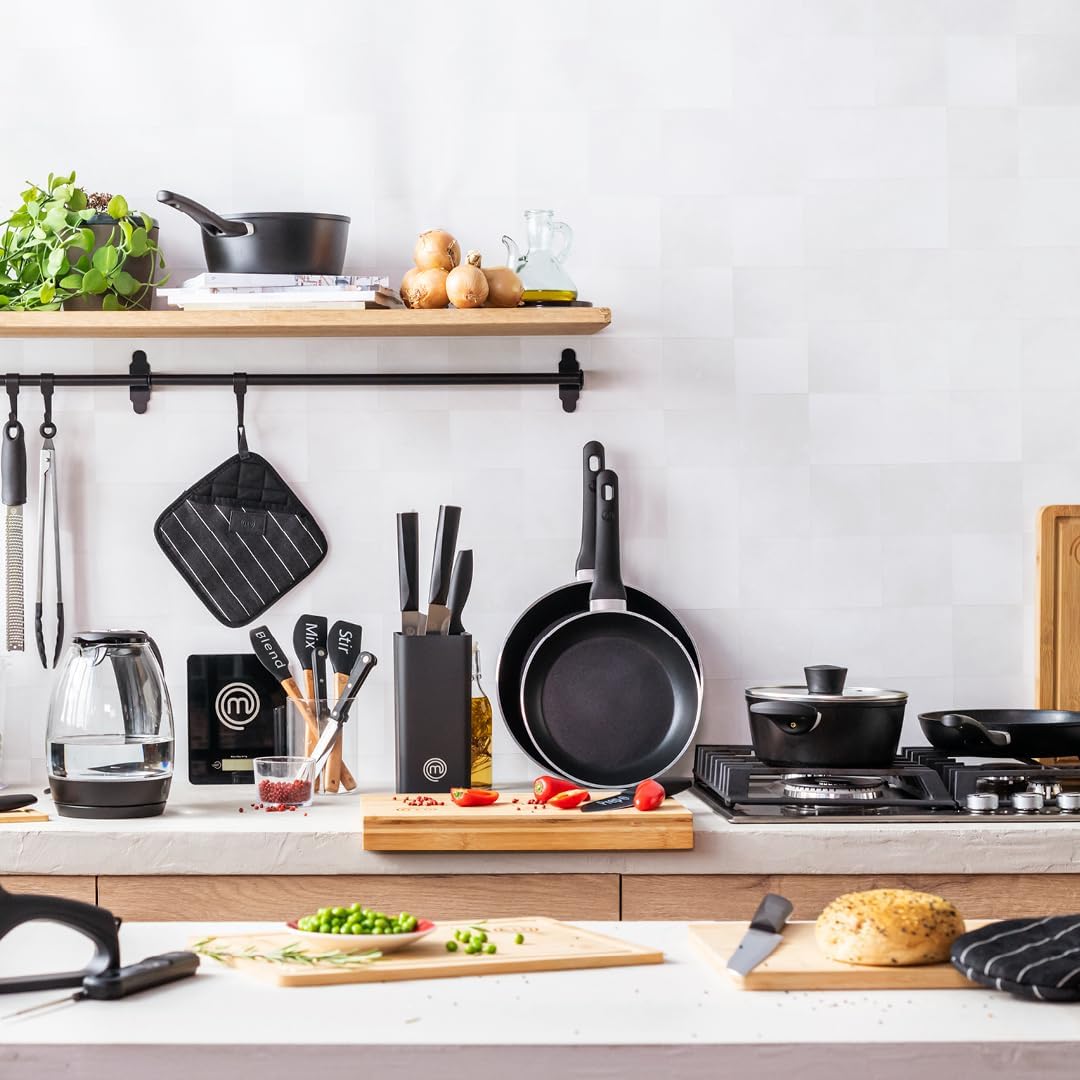 MasterChef Taglieri Legno, Set Tagliere Cucina in Bamboo, 3 Pezzi: