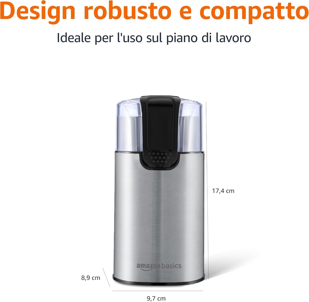Amazon Basics Stainless Steel Electric Coffee Grinder