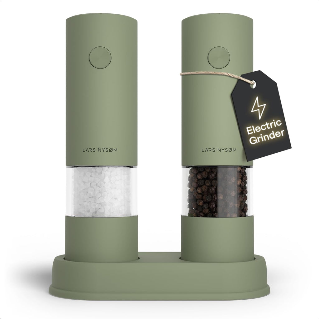 LARS NYSØM Electric Salt and Pepper Mill - Automatic - Salt and Pepper