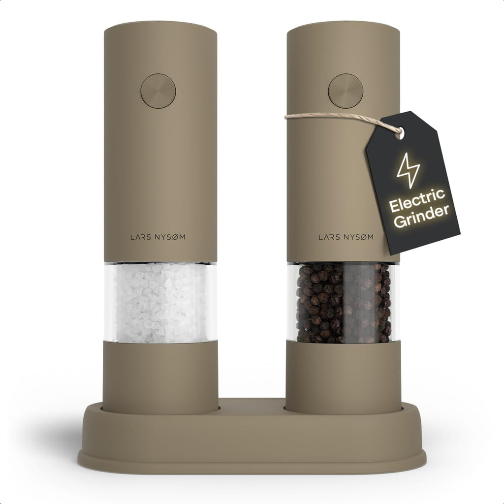 LARS NYSØM Electric Salt and Pepper Mill - Automatic - Salt and Pepper