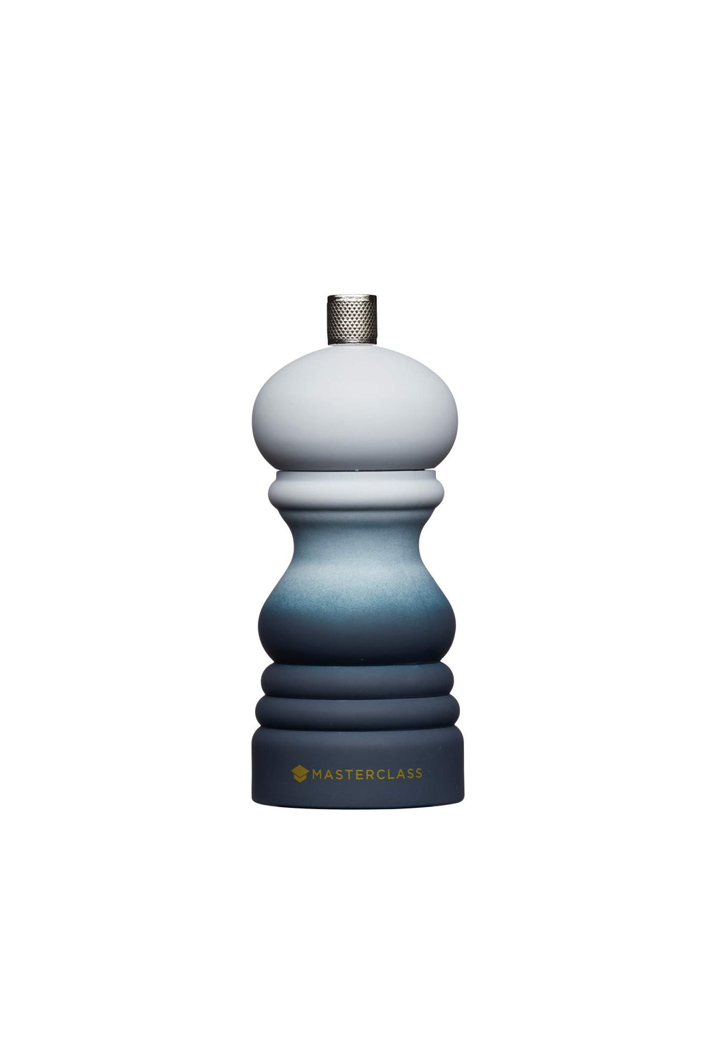 MasterClass 12 cm Pepper Mill or Salt Mill with Interchangeable Cap, Plastic, White