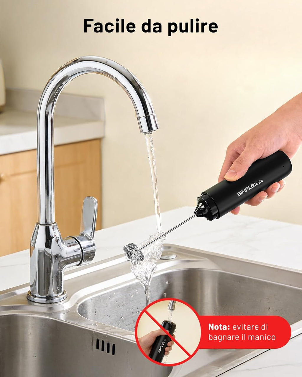 SIMPLETASTE Electric Milk Frother