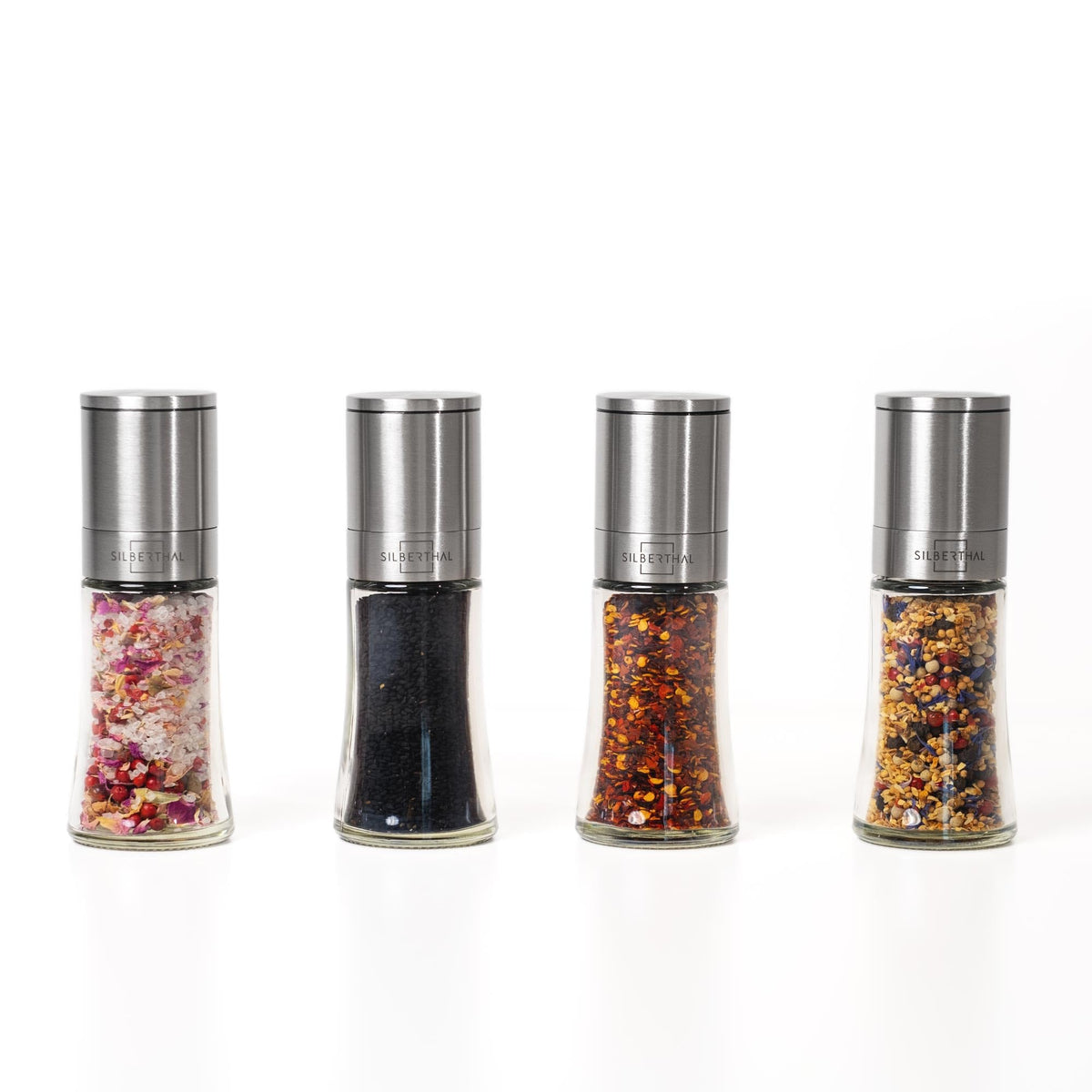 SILBERTHAL Pepper and Salt Grinder Adjustable 6 Levels - Stainless Steel