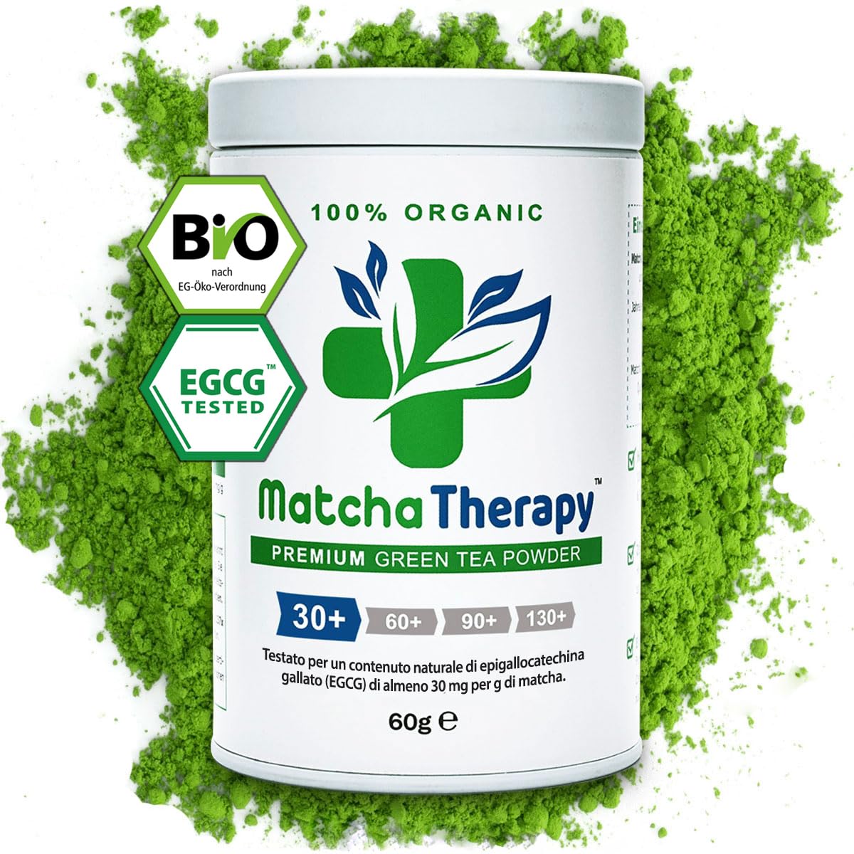 MatchaTherapy EGCG 130+ Matcha Bio Cerimoniale Primo Raccolto 60g Giappone