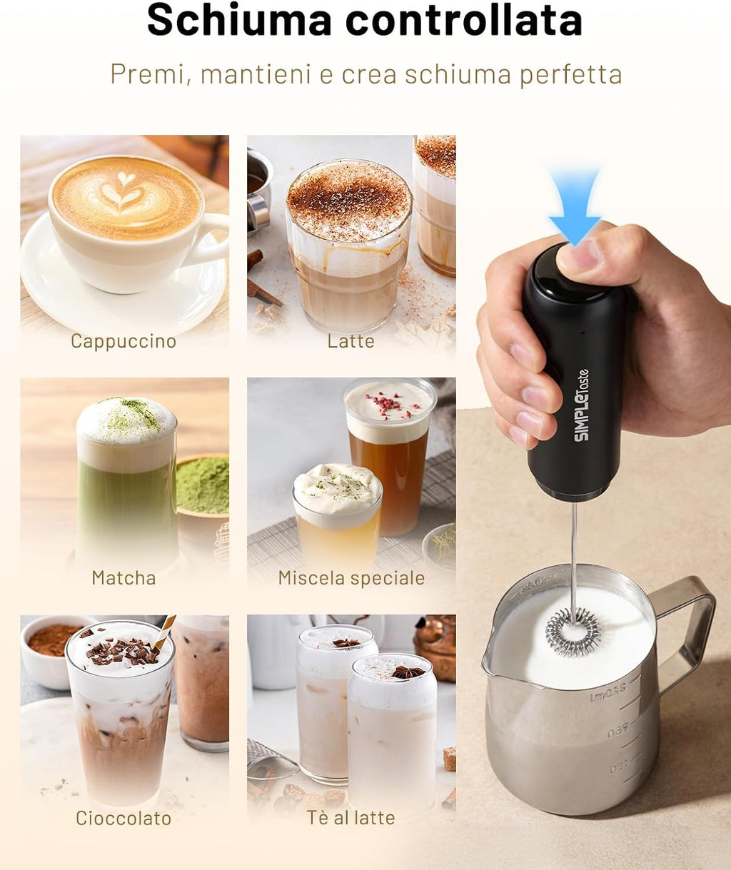 SIMPLETASTE Electric Milk Frother