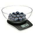 NUTRI FIT Bilancia Digitale Alimenti con Ciotola 2L, 5KG/11lb, Nero