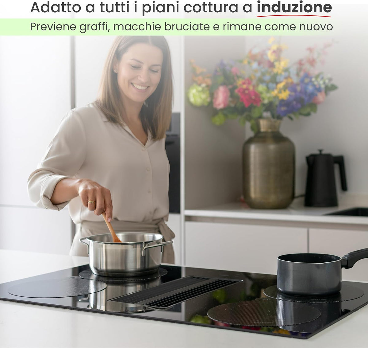 MoreCore Induction Hob Cover Mat for Stoves, 5 Units