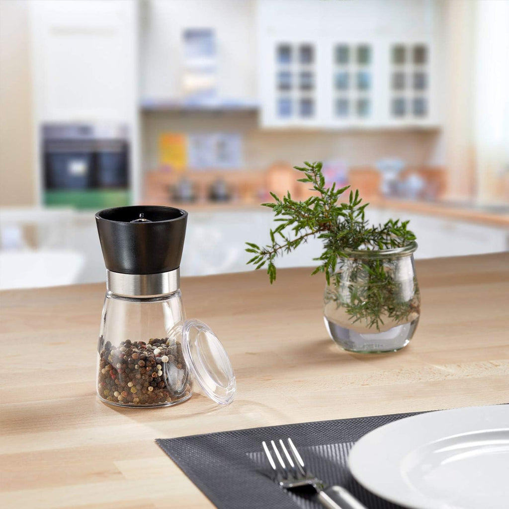 Westmark 63542260 Adjustable Ceramic Spice Grinder Glass/Plastic Black/Silver/Transparent