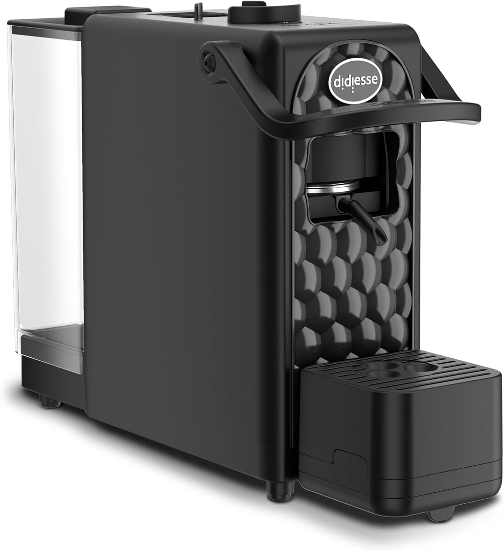 Didiesse DarkSide Espresso Machine, Intense and Aromatic Coffee without sacrificing Practicality and Design, 1.3 L Tank, Low Consumption (650W), Compact and Light – Black
