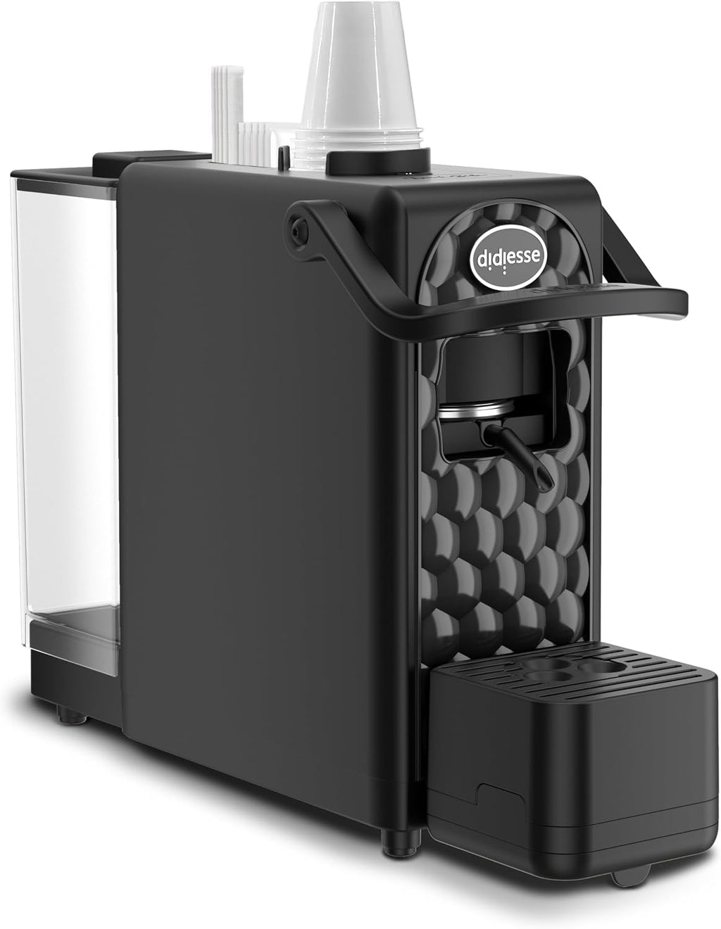 Didiesse DarkSide Espresso Machine, Intense and Aromatic Coffee without sacrificing Practicality and Design, 1.3 L Tank, Low Consumption (650W), Compact and Light – Black