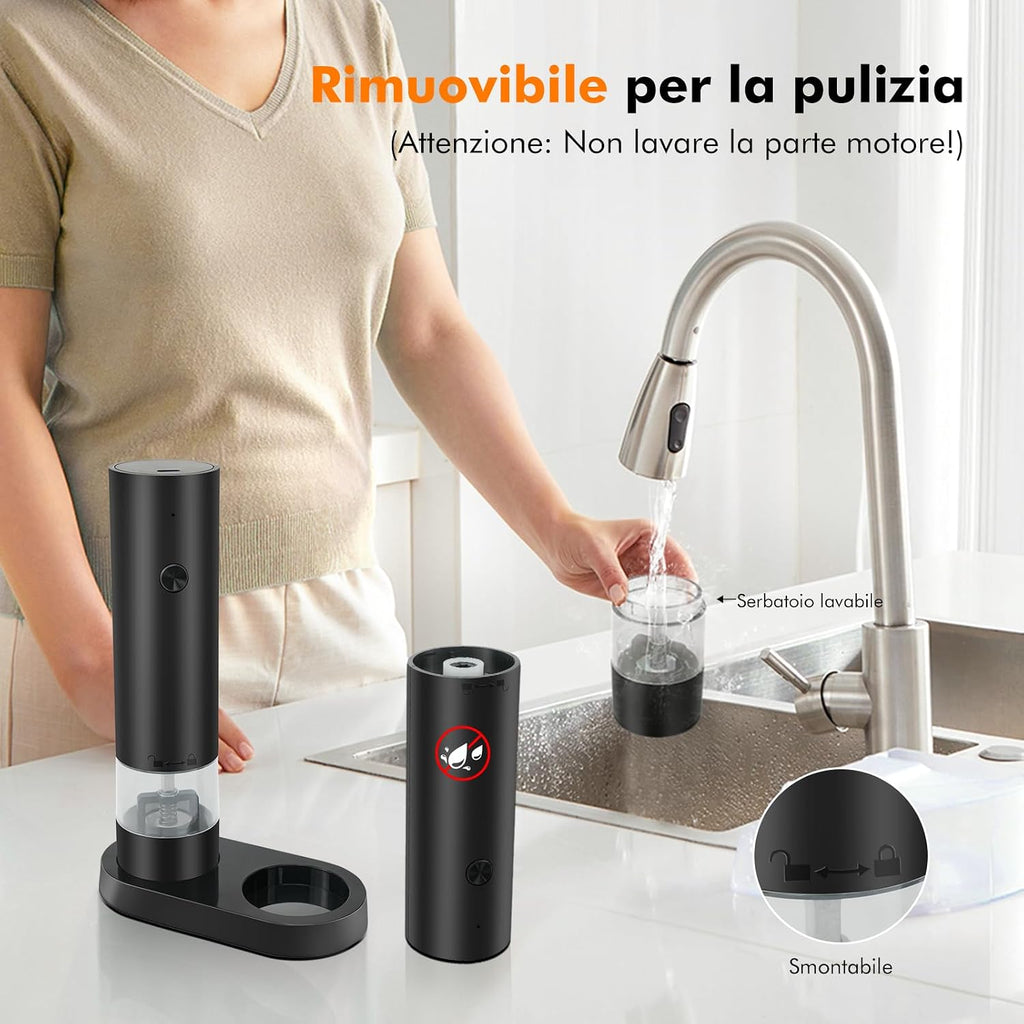 Salt and Pepper Mills Electric Pepper Mill with Stand