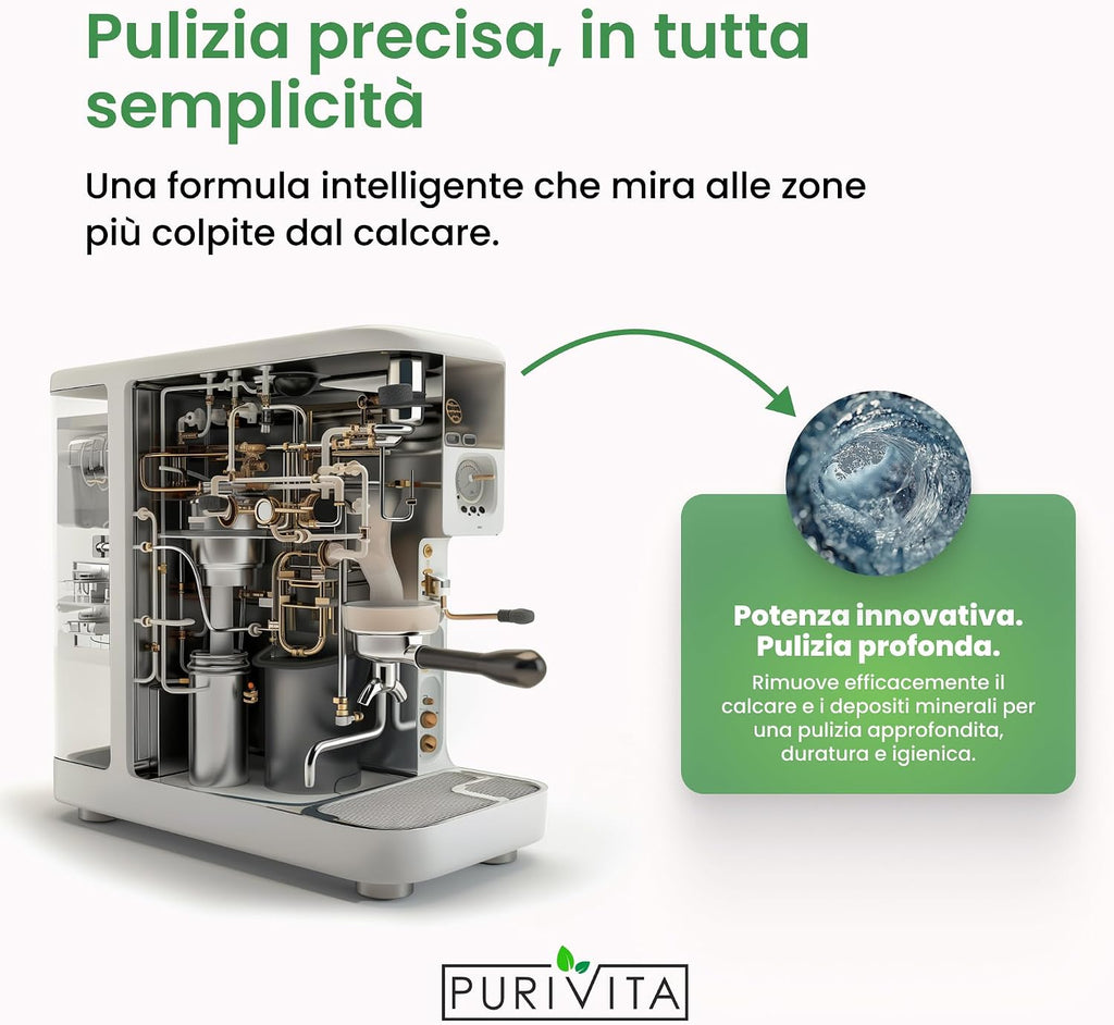 PURIVITA® Decalcificante Universale Macchina Caffè e Bollitore, 500ml