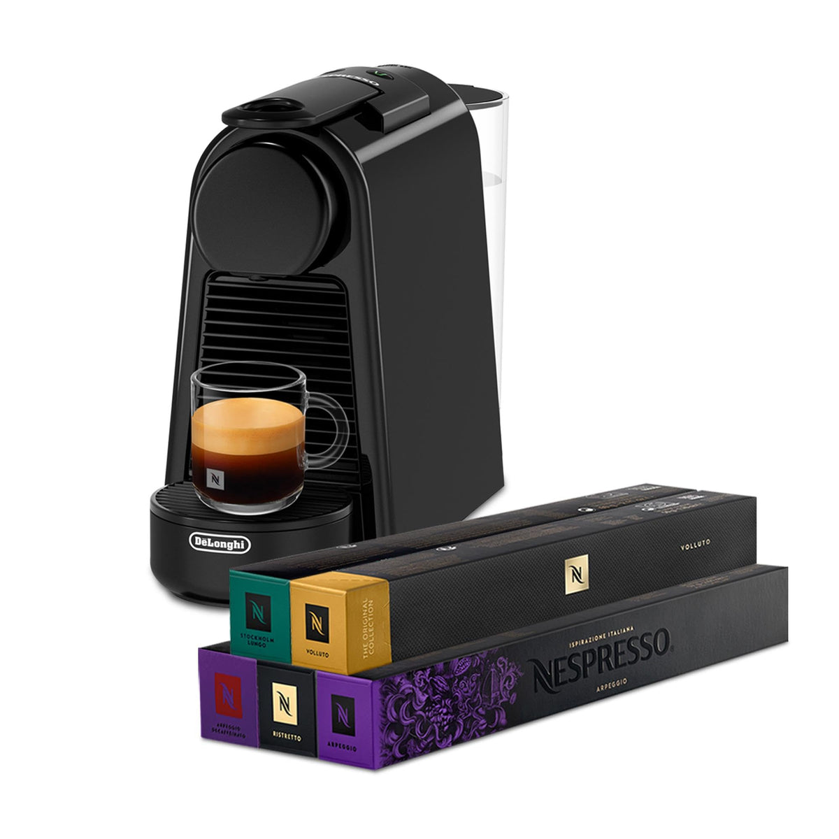 Nespresso Essenza Mini EN85.B, Macchina da Caffè DeLonghi, Nero