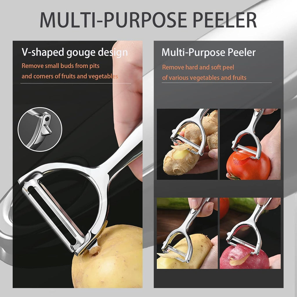 Il pelaverdure è realizzato in acciaio inossidabile, materiale spesso, facile da sbucciare.pela verdure.pelapatate professionale.pela carote.pela patate e verdure.piranha peeler. potapeeler