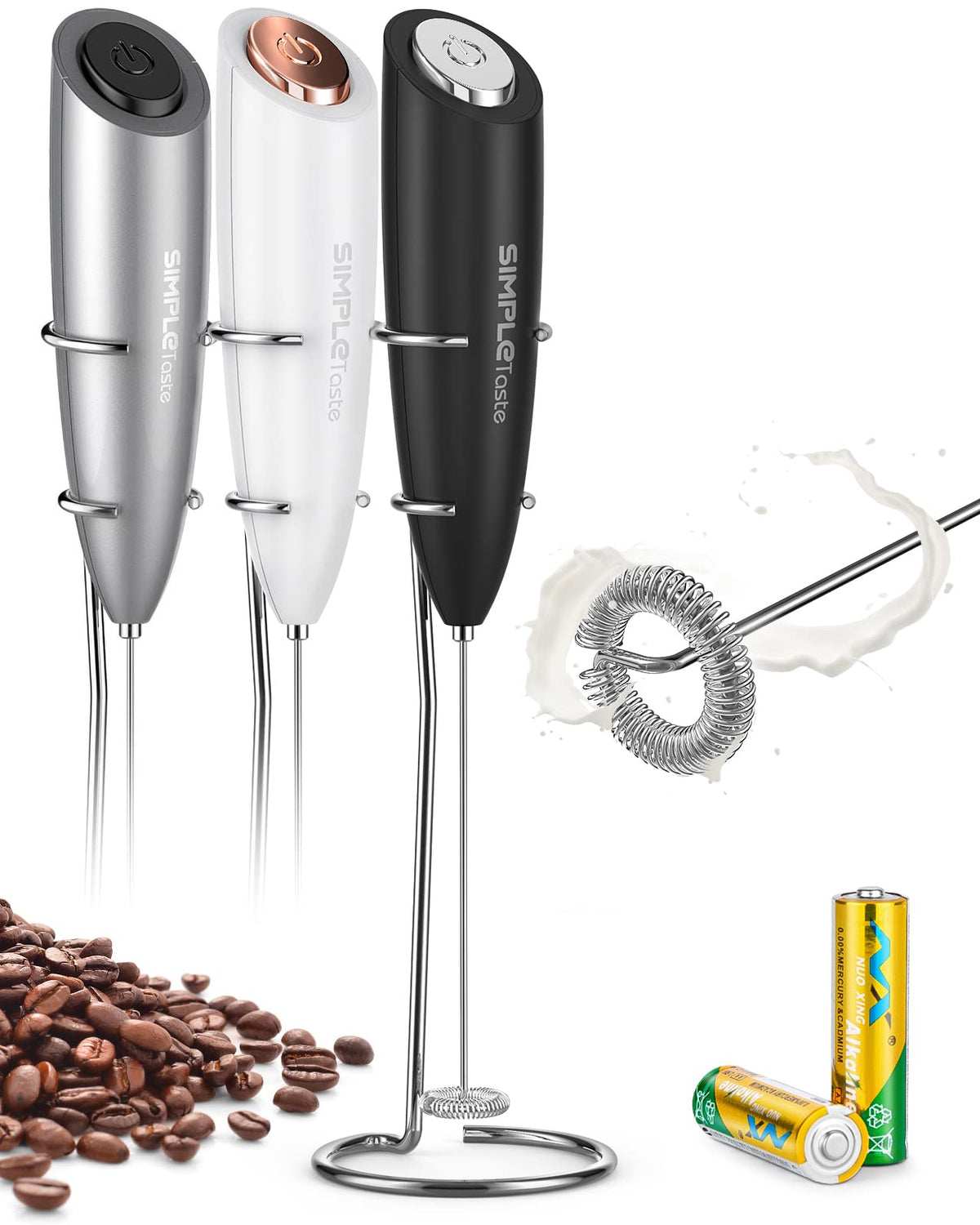 SIMPLETASTE Electric Milk Frother