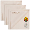AiQInu Garza Alimentare,Filtrante per Alimenti 50×50cm Panno per Formaggio,Cheese Cloth,Tessuto Filtrante,Riutilizzabili,Cotone Naturale, per Formaggio, Succhi di Frutta, Tofu, Caffè, ecc