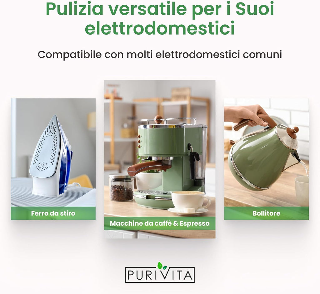 PURIVITA® Decalcificante Universale Macchina Caffè e Bollitore, 500ml