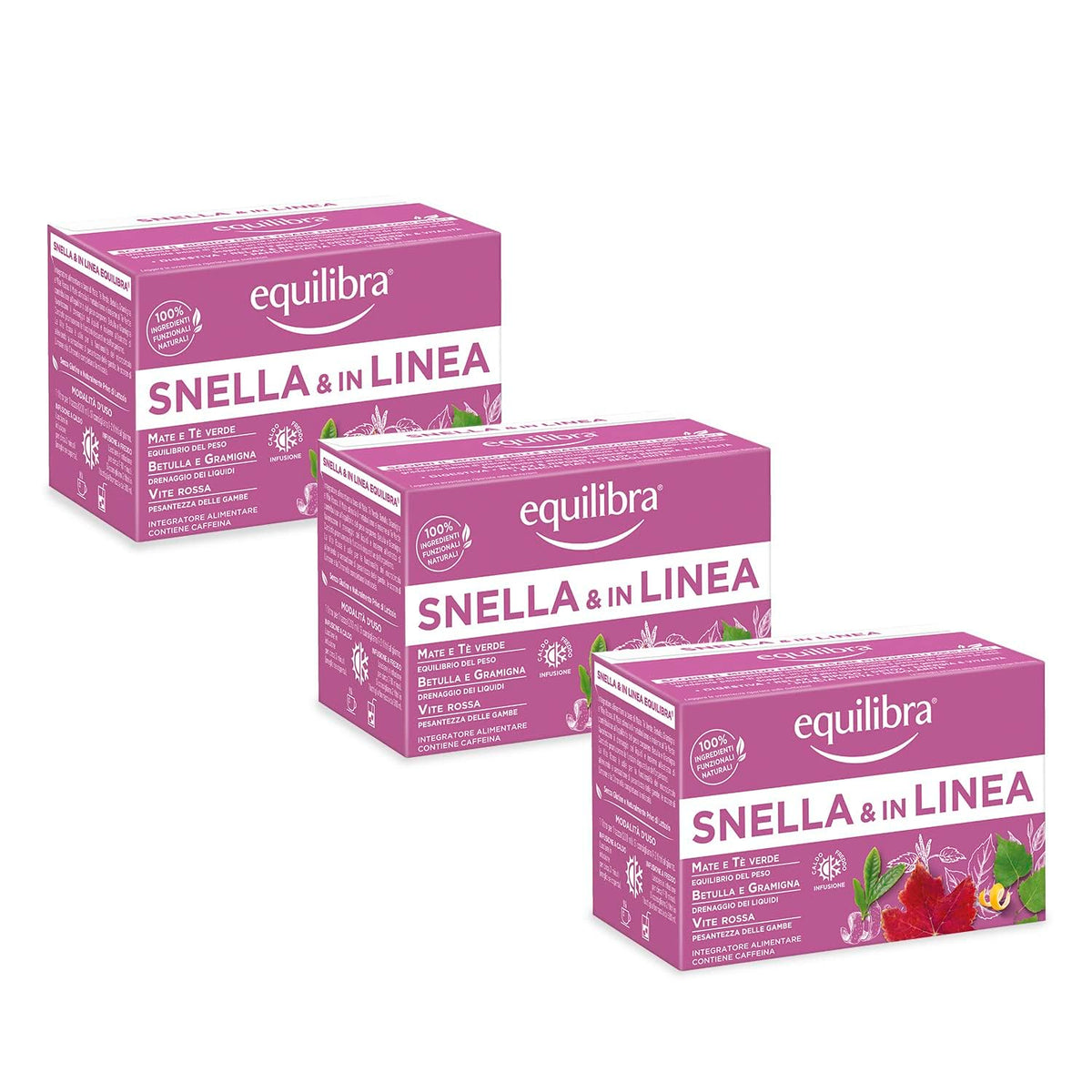 equilibra Integratori Alimentari, Tisana Pancia Piatta, 100% Ingredienti Funzionali per la Funzione Digestiva, con Finocchio, Anice Stellato e Carvi, Materiali 100% Riciclabili, 15 Filtri