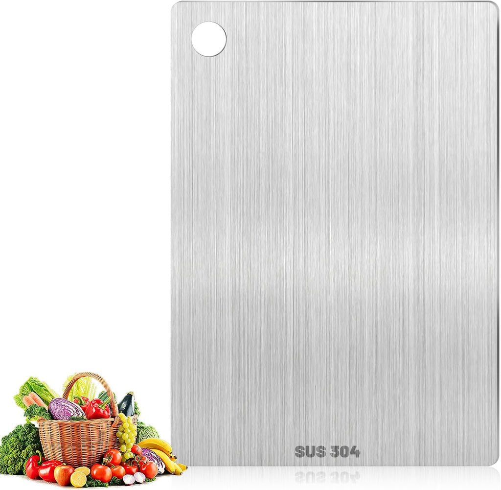Pavlleen Tagliere in acciaio inox,Tagliere in Titanio per Cucina (30*20cm)